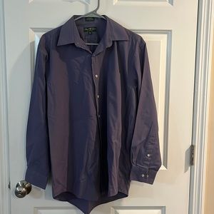 Purple button down shirt